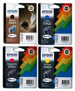 Epson T0321, TO422, T0423, TO424 genuine Ink Cartridge