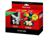 Lexmark no 14 and no 15 genuine Ink Cartridges