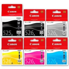Canon CLi 526 and PGi 525 genuine ink cartridges