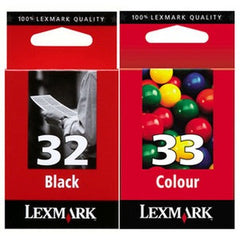 Lexmark no 32 and no 33 genuine Ink Cartridges