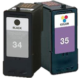 Lexmark no 34 and no 35 premium Ink Cartridges