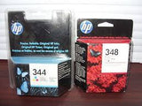 HP 348, HP 344  genuine Ink Cartridges