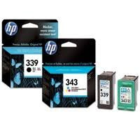 HP 339, HP 343  genuine Ink Cartridges